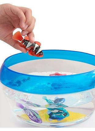 Robo alive рыбка роборыбка electronic interactive fish orange интерактивная игрушка zuru 3