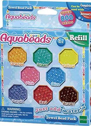 Aquabeads jewel аквамозаика набор бусин 800 шт 8 цветов bead pack