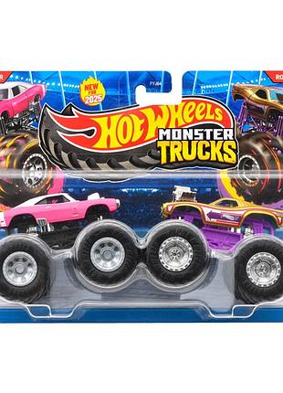 Hot wheels monster jam trucks dodge charger vs rodger dodger набір позашляховиків джип 1:64 scale jcc79