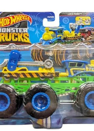 Hot wheels monster trucks big rigs loco punk машинка внедорожник супер тягач hwn86