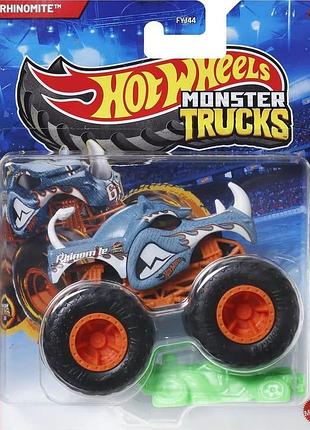 Hot wheels monster jam trucks rhinomite внедорожник джип 1:64 scale fyj44 2025