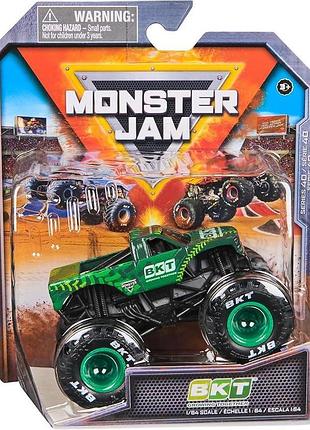 Monster jam bkt машинка внедорожник джип 1:64 monster trucks spin master series 40