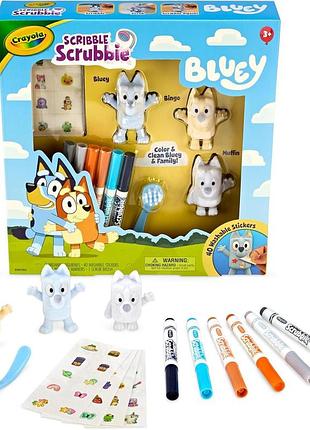 Crayola scribble scrubbies deluxe bluey набор для рисования блуи