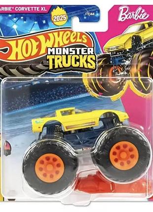 Hot wheels monster jam trucks barbie corvette xl внедорожник джип 1:64 scale fyj44