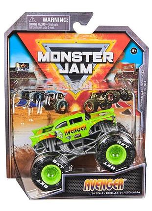 Monster jam avenger машинка внедорожник джип 1:64 monster trucks spin master series 40
