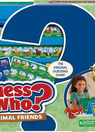 Гра настільна вгадай хто gaming guess who? animal friends тварини hasbro