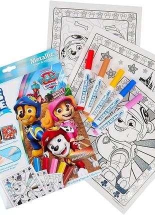 Crayola paw patrol щенячий патруль color wonder mess free набор для раскрашивания metallic markers