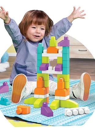 Mega bloks конструктор первые строители imagination block buildable playset 60 piece 2