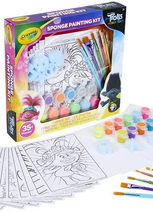 Crayola trolls набор для творчества тролли со смываемыми красками world tour paint set