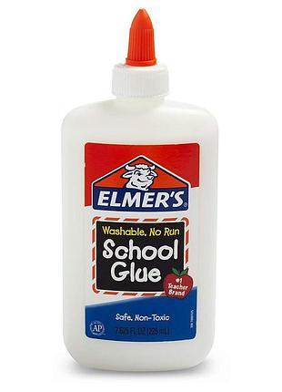 Elmer's клей школьный белый 225 мл для слаймов school glue
