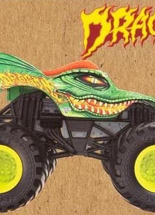 Monster jam official dragon дракон из набора 12-pack of 1:64 scale die-cast