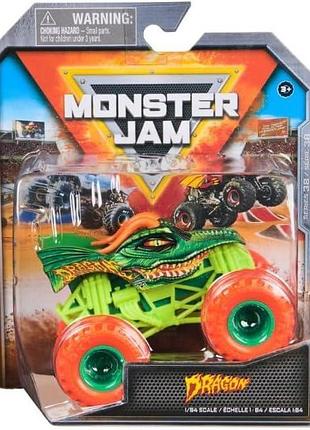 Monster jam truck dragon дракон 1:64 внедорожник джип spin master series 38 dragon crazy creatures