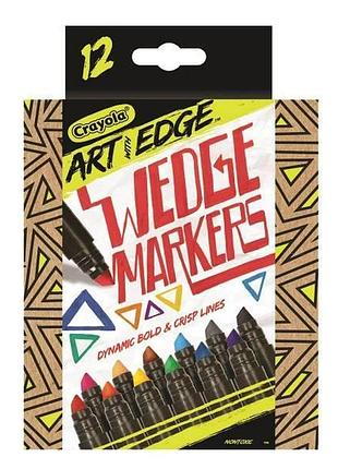 Crayola wedge markers набор 12 маркеров art supplies drafting tool