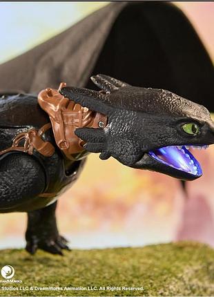 Беззубик дышащий огнем ultimate plasma blast toothless интерактивная игрушка как приручить дракона how to train your dragon dreamw 6