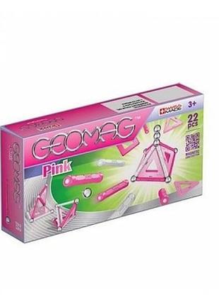 Geomag магнітний конструктор 22 деталей рожевий 522929 panels magnetic construction pink