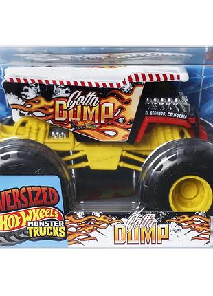 Hot wheels monster trucks gotta dump самосвал внедорожник джип 1:24 vehicle fyj83