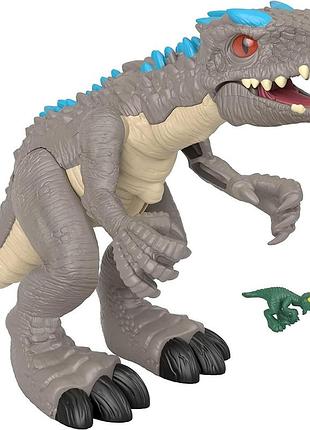 Jurassic world indominus динозавр thrashing indominus rex dinosaur imaginext world thrashing gmr16