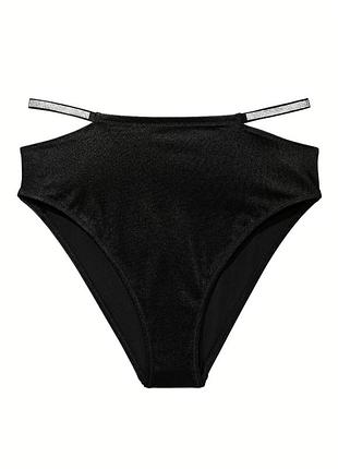Плавки высокие shine strap high-waist cheeky bikini bottom от victoria ́s secret