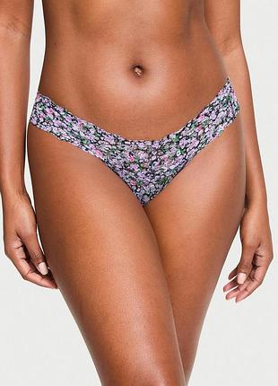 Жіночі трусики victoria's secret (329425482297) lace thong l фіолетові