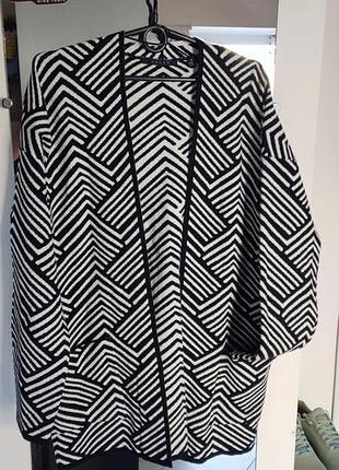 Кардиган cyrus herringbone open front 2