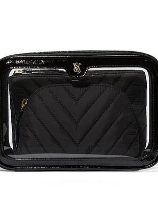 Набор косметичек 3-piece makeup bag от victoria’s secret 2