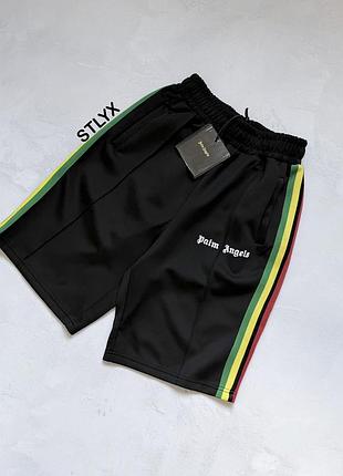 Шорты palm angels rasta черного цвета палм