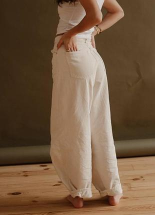 Джинси balloon fit, reserved, розмір 36, молочний колір