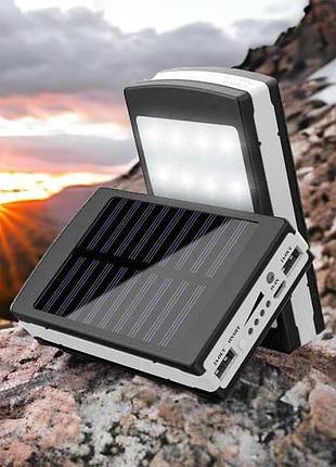 Повербанк для подорожей solar 40000 mah, хороший повербанк з ліхтариком, powerbank для планшета hw-97