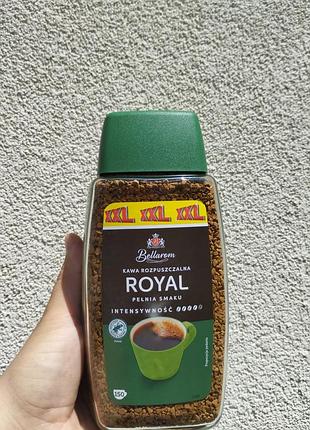 Кава розчинна bellarom royal 300 г, 100% робуста, сублімована кава преміум якості