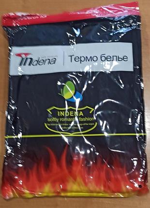 Термокофта чоловіча, двошарова, чорний, бавовняний, indena, розмір l.