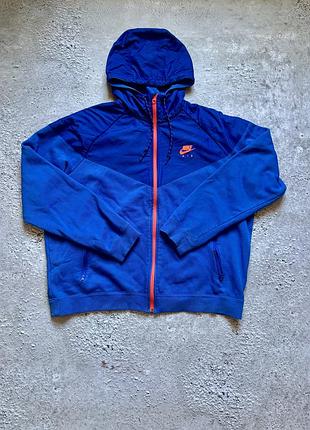 Зіп худі nike синє zip hoodie оверсайз спортивна кофта nike