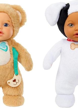 Baby born cozy cuties soft baby doll- bear & puppy 2-pack ведмежатко та цуценя набір ляльок бебі борен mga entertainment 18 см