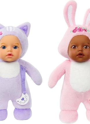 Baby born cozy cuties soft baby doll-cat & bunny 2-pack кошеня та кролик набір ляльок бебі борон mga entertainment 18 см