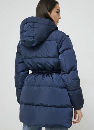 Темно-синій пуховик / зимова куртка / пальто tommy hilfiger / tommy jeans
