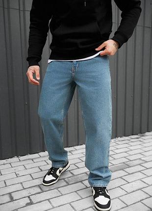 Мужские джинсы с премиального материала staff 054 blue baggy