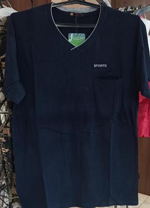 Чоловiча футболка великого розмiру, 5xl, 65% бавовна. ширина 52см, довжина 74см,