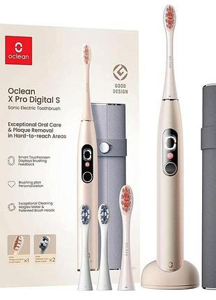 Электрическая зубная щетка oclean x pro digital set electric toothbrush champagne gold