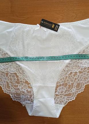 Трусики з мереживом великих розмiрiв, 6xl, висока посадкаi.мiкрофiбра.