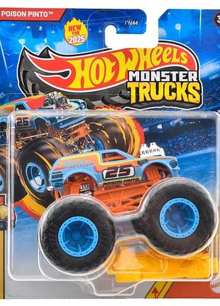 Hot wheels monster jam trucks poison pinto внедорожник джип 1:64 scale fyj44