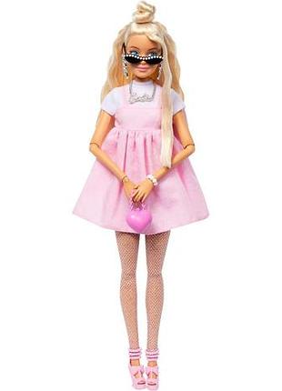 Barbie deluxe style doll #3 in barbiecore модница в платье с бантом hyv27