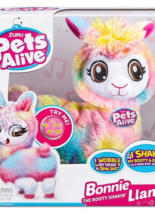 Pets alive здатна танцювати лама rainbow bonnie the booty shakin llama zuru інтерактивна іграшка