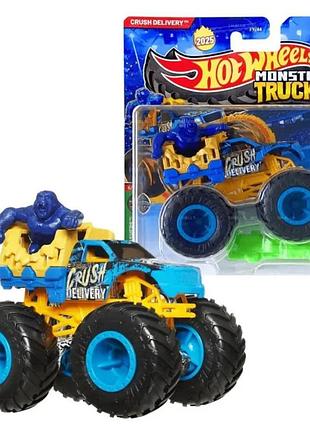Hot wheels monster jam trucks hw crush delivery внедорожник джип 1:64 scale fyj44