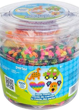 Perler термомозаика ассорти 8500 бусинок, основы, бумага 42769 beads fuse bead activity bucket