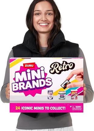 5 surprise mini brands retro ретро адвент календар series 1 advent calendar міні бренди zuru
