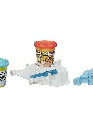 Игровой набор hasbro play-doh герои star wars luke skywalker & snowtrooper