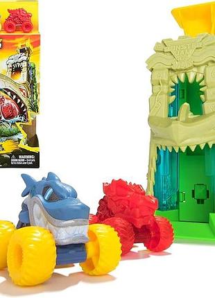 Monster jam mini jams megalodon мегалодон jungle blaster launcher
