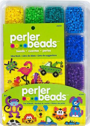 Perler термомозаика перлер 4000 бусинок в кейсе beads fuse beads tray