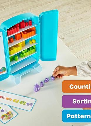 Learning resources sorting snacks mini fridge игровой набор для сортировки и счета «мини холодильник» 6