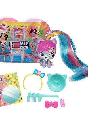 Vip pets s2 домашний любимец питомец сюрприз с длинными волосами 712812 mini fans imc toys