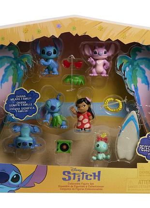 Disney lilo & stitch angel ліло та стіч англелл набір фігурок 6 figure pack just play
